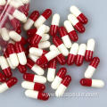 Empty capsule red white color